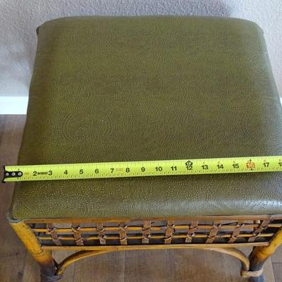 Set of (2) Rattan Ottomans