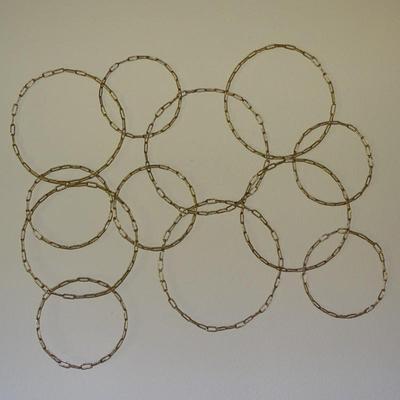 Wall Art - Art Deco Style Golden Chain Seamless Pattern Wall Art