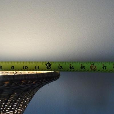 Natural Rattan Floor Lamp, Torchere Shade