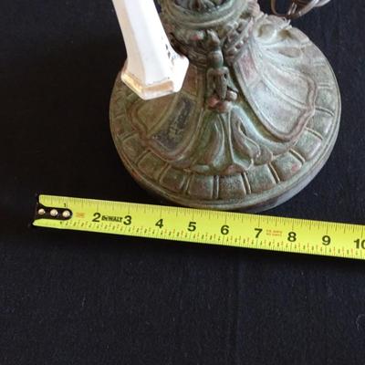 Enchanting Vintage Victorian Style Table Lamp with Fringed Shade