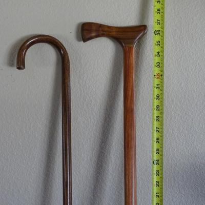 3 Hats, 2 Wooden Canes, 2 Metal Buckets