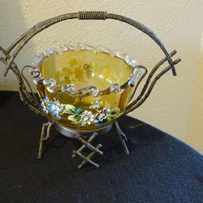 Vintage Home DÃ©cor: including Ballerina Artwork, Unique Candle Holder and Ivory Hand Mirror