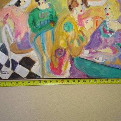 Original Painting by Frances Becker - Ladies Having Tea