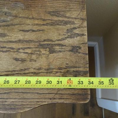 Antique Oak Washstand Server Chamber Cabinet