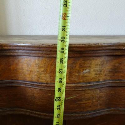 Antique Oak Washstand Server Chamber Cabinet