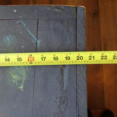 Vintage Industrial Student Desk Painted Black - Perfect for Crafts