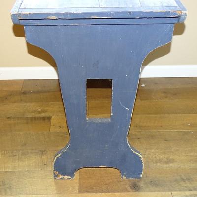 Vintage Industrial Student Desk Painted Black - Perfect for Crafts