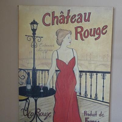 French Nouveau ChÃ¢teau Rouge Cabernet Print