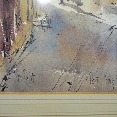 Roy Pettit Painting of Port Isaac, 1930's