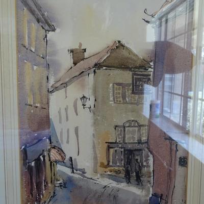 Roy Pettit Painting of Port Isaac, 1930's