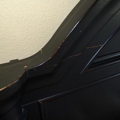 Queen Mattress, Boxspring, and Wooden Frame