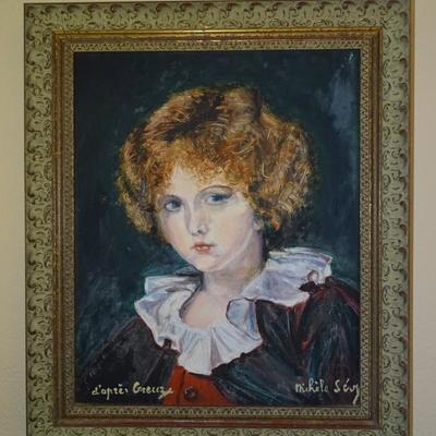 Reproduction Painting of a Greuze Original