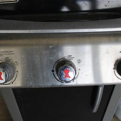 Weber Sprit Propane BBQ with 2 Tanks and Various Cooking Tools