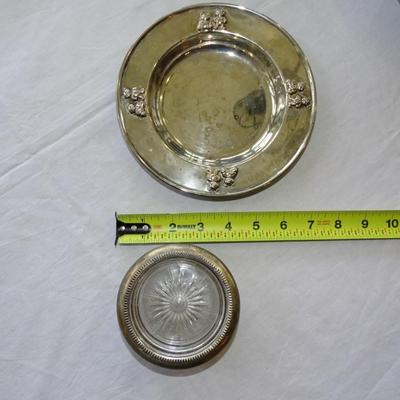Antique Afternoon Tea Service, English, Silver Plated, Serving Tray, Vintage, vanity set with a bristle brush, comb and mirror.