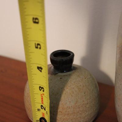 Handmade Pottery Vases Signed By  Artist