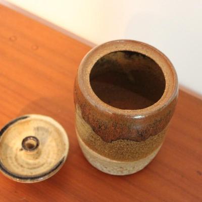 Handmade Pottery Jar Signed By Artist