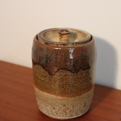 Handmade Pottery Jar Signed By Artist