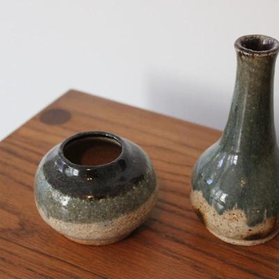 Handmade Pottery Vases Signed By Artist