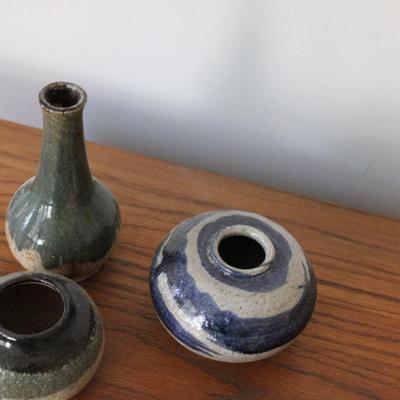 Handmade Pottery Vases Signed By Artist