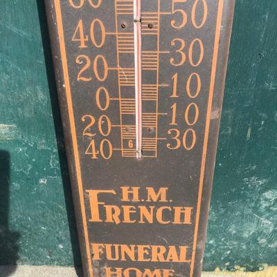 FUNERAL HOME THERMOMETER