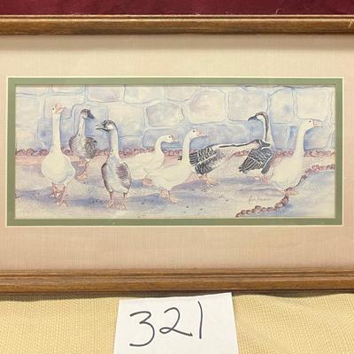 Framed Geese Art By Ava Freeman