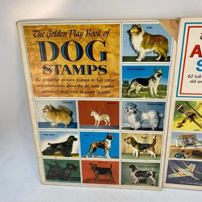 Vintage Lot of 4 Children's Youth Stamp Books Used