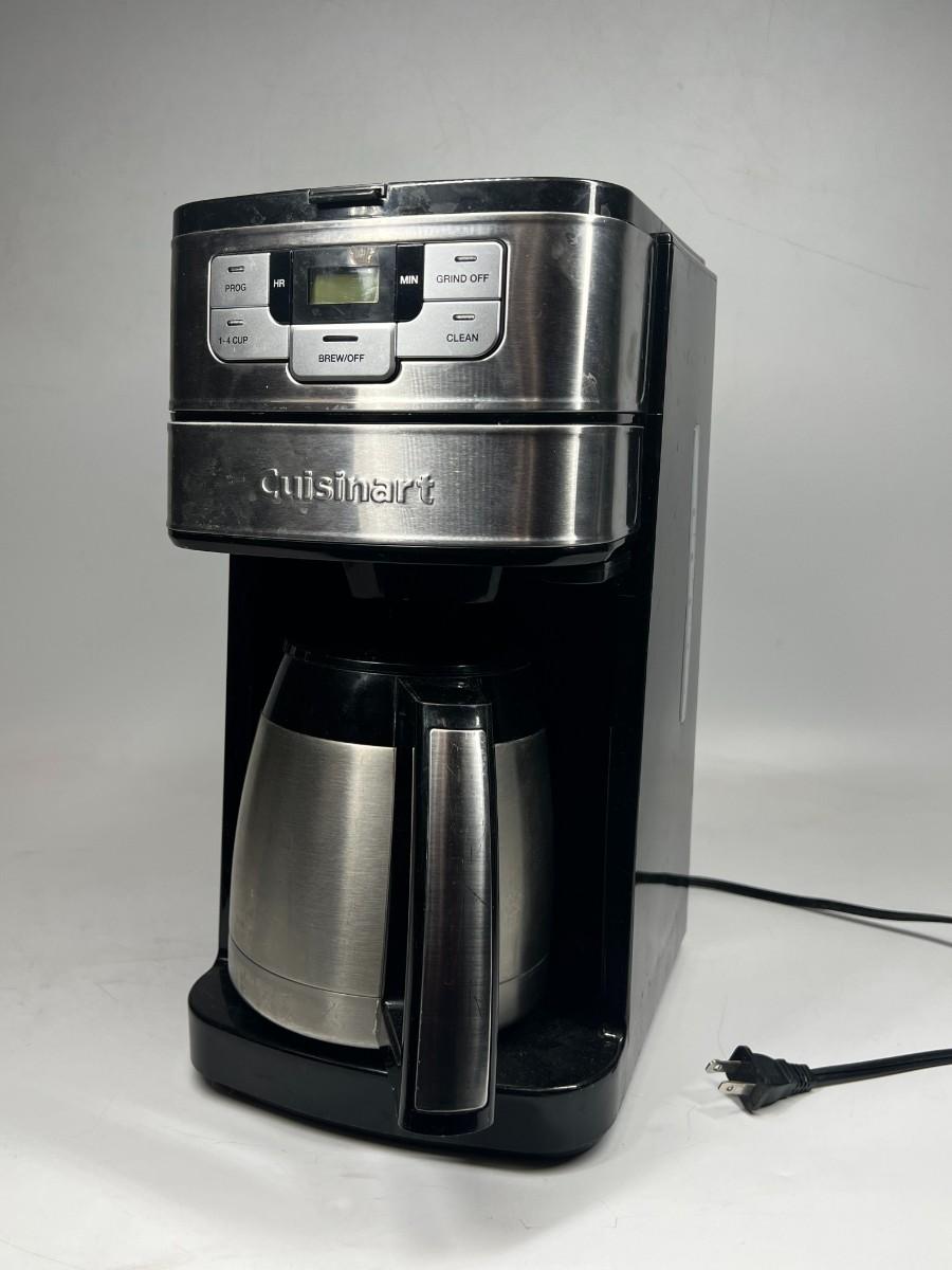 Cuisinart Automatic Grind and Brew Coffeemaker Black Stainless