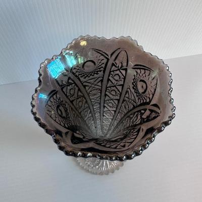 VINTAGE CARNIVAL IMPERIAL GLASS VASE