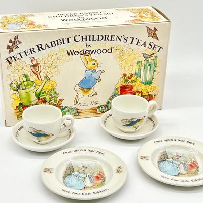 BEATRIX POTTER ~ Wedgwood ~ Peter Rabbit ~ 6 Piece Childrenâ€™s Tea Set