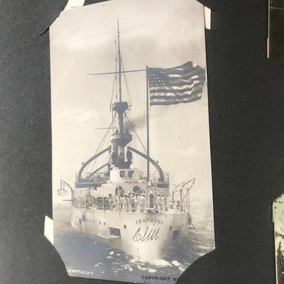 ANTIQUE POSTCARD ALBUM