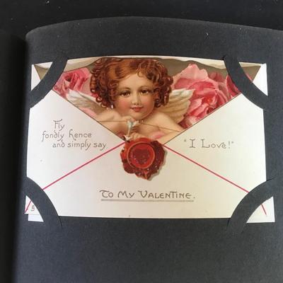 ANTIQUE POSTCARD ALBUM