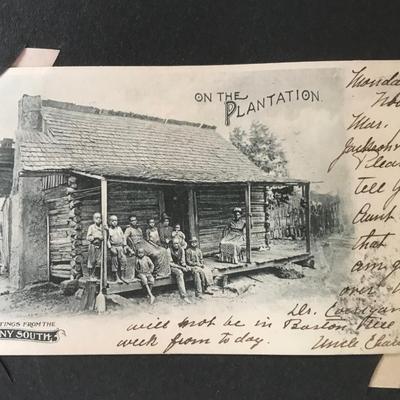 ANTIQUE POSTCARD ALBUM