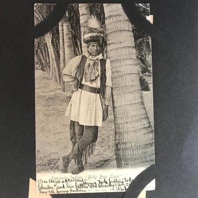 ANTIQUE POSTCARD ALBUM