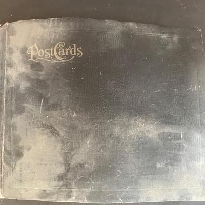 ANTIQUE POSTCARD ALBUM