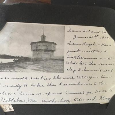 ANTIQUE POSTCARD ALBUM