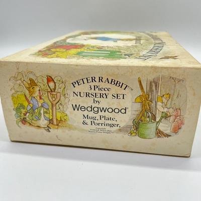 BEATRIX POTTER ~ Wedgwood ~ Peter Rabbit ~ 3 Piece Nursery Set