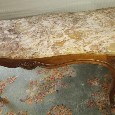 Marble coffee table with repair