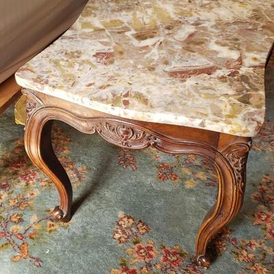 Marble coffee table with repair