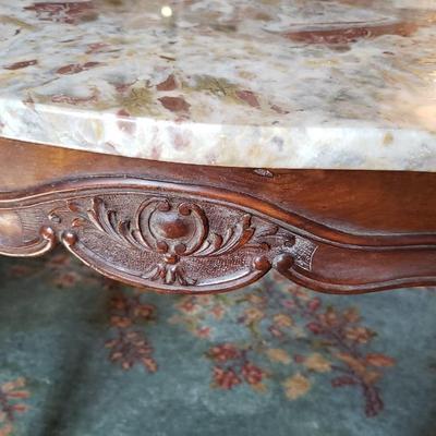 Marble coffee table with repair