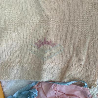 Vintage sweater and bonnet