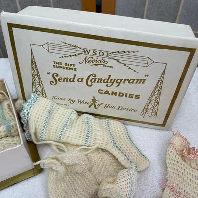 Candy Box of Crocheted socks/ booties