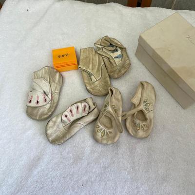 Lot of antique baby shoes