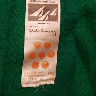 Outi Simberg Wool throw with fringe