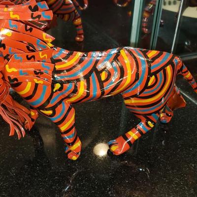 Metal lion made in Zimbabwe