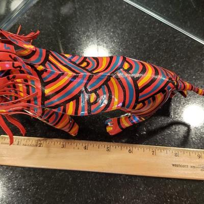 Metal lion made in Zimbabwe