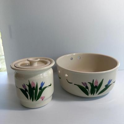 CLAY DESIGN CERAMIC BOWL & JAR