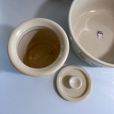 CLAY DESIGN CERAMIC BOWL & JAR