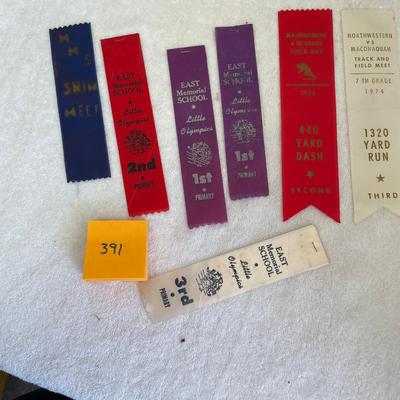 Vintage Track meet ribbons