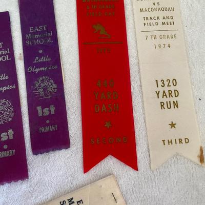 Vintage Track meet ribbons