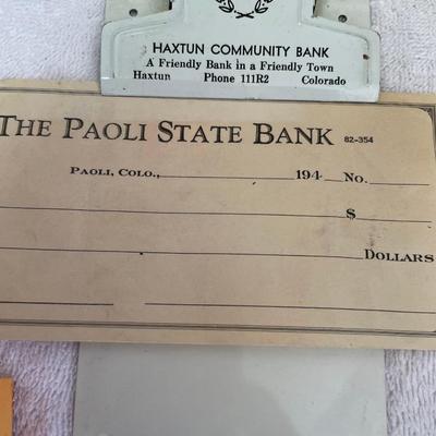 Eastern Colorado Bank Memorabilia